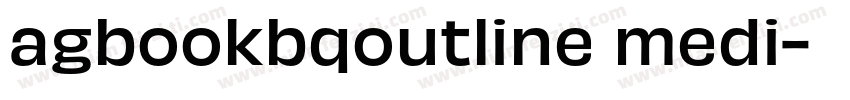 agbookbqoutline medi字体转换